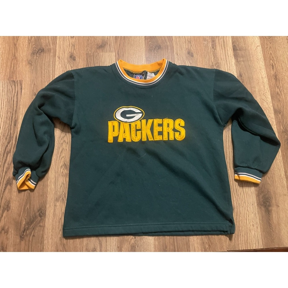 Genuine Stuff Sweater, Boy's Size Medium, Wisconsin Green Bay Packers NFL
